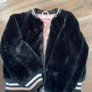 Lightly worn urban republic 7/8 in girls fur jacket